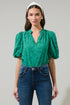 Derry Eyelet Gretna Ruffle Blouse
